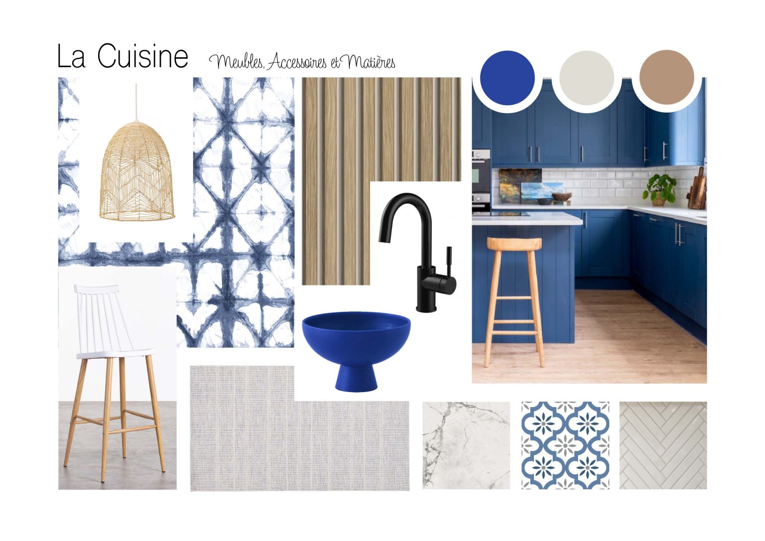 Planche d'ambiance cuisine – villa Eco Dream