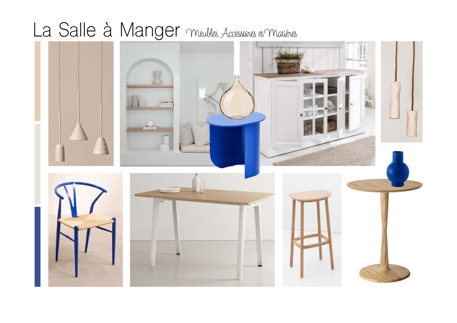 Planche d'ambiance salle à manger – villa Eco Dream