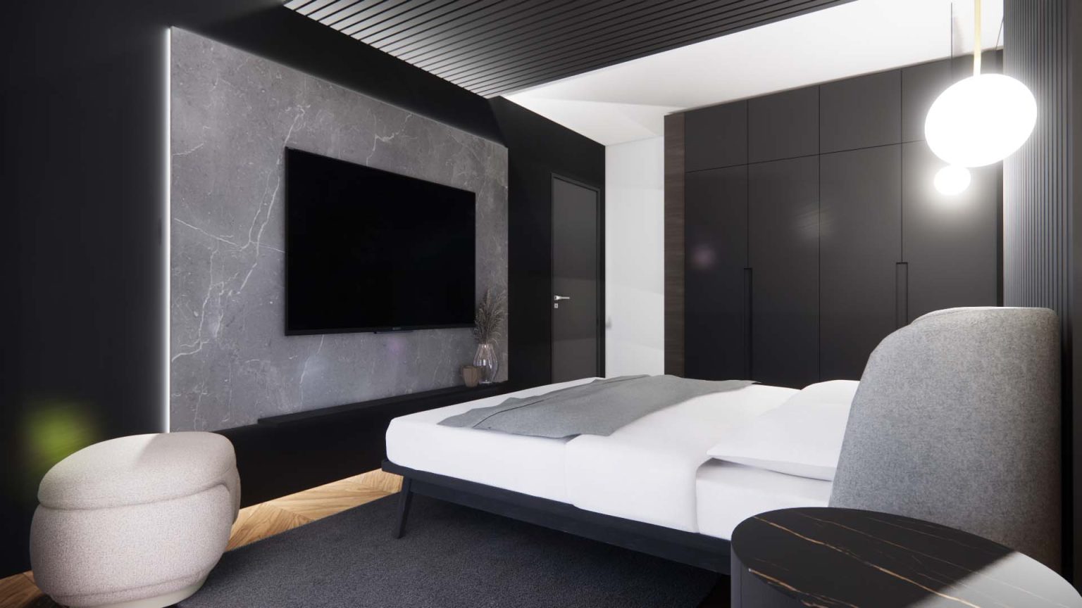 Chambre – appartement Ébène