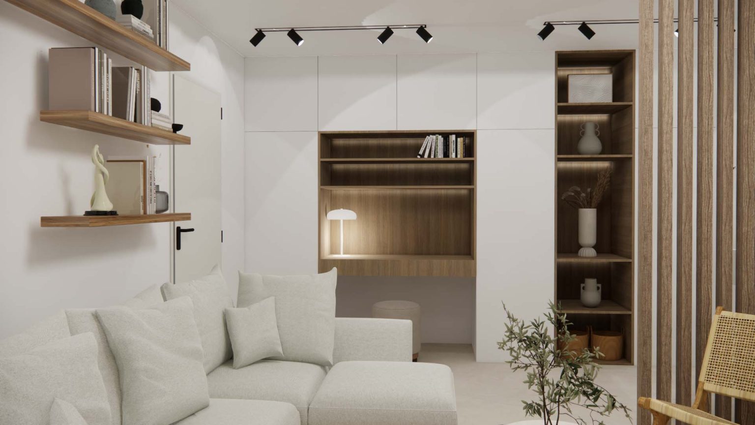 Projection réaliste : placard – appartement Galini à Cannes