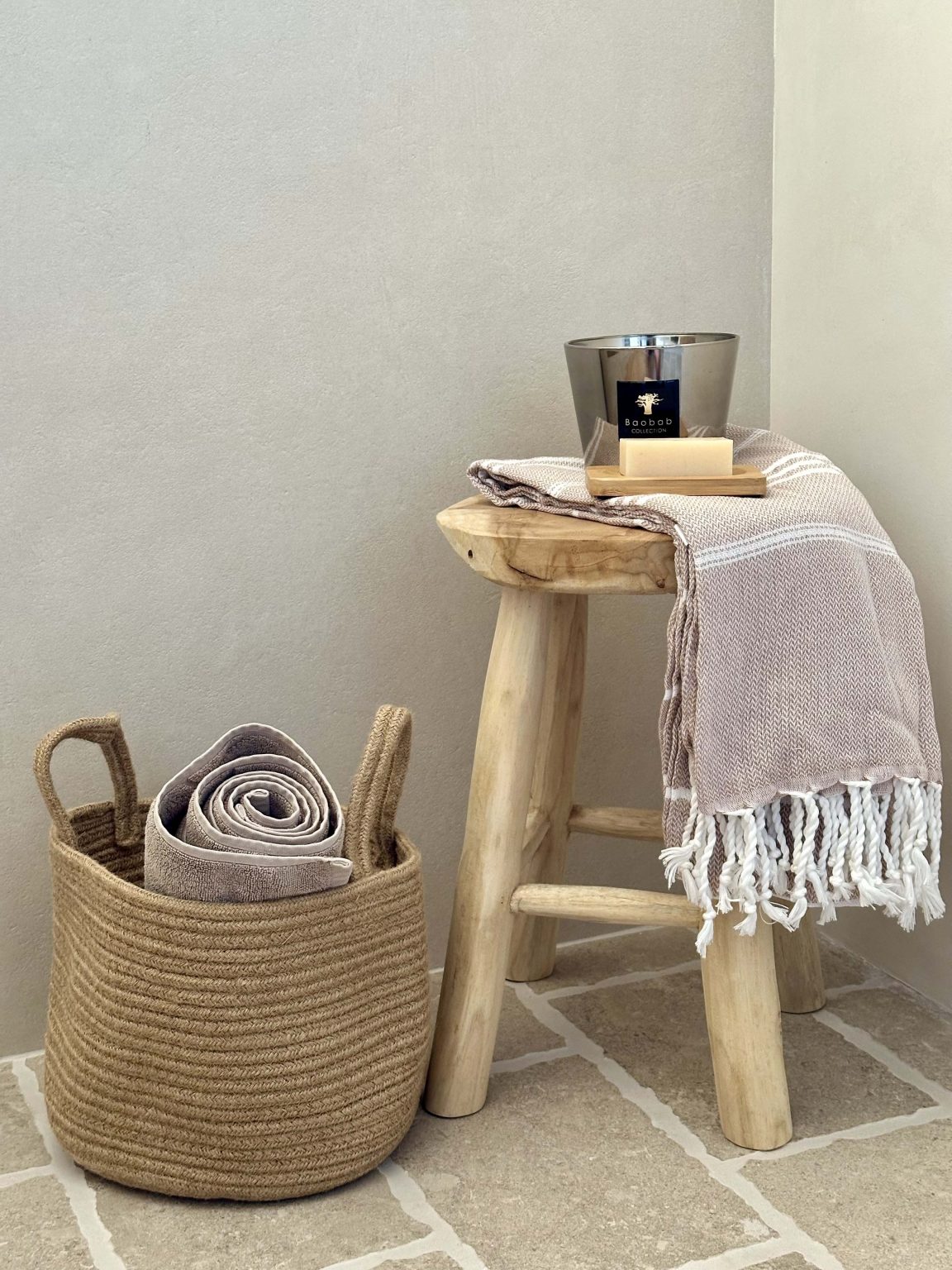Décoration de la salle de bain – villa Terra Pura à Saint-Paul-de-Vence