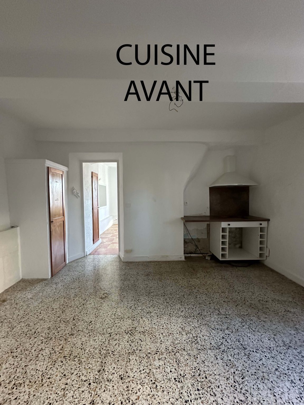 Salon avant travaux – villa Solea à Saint-Paul-de-Vence
