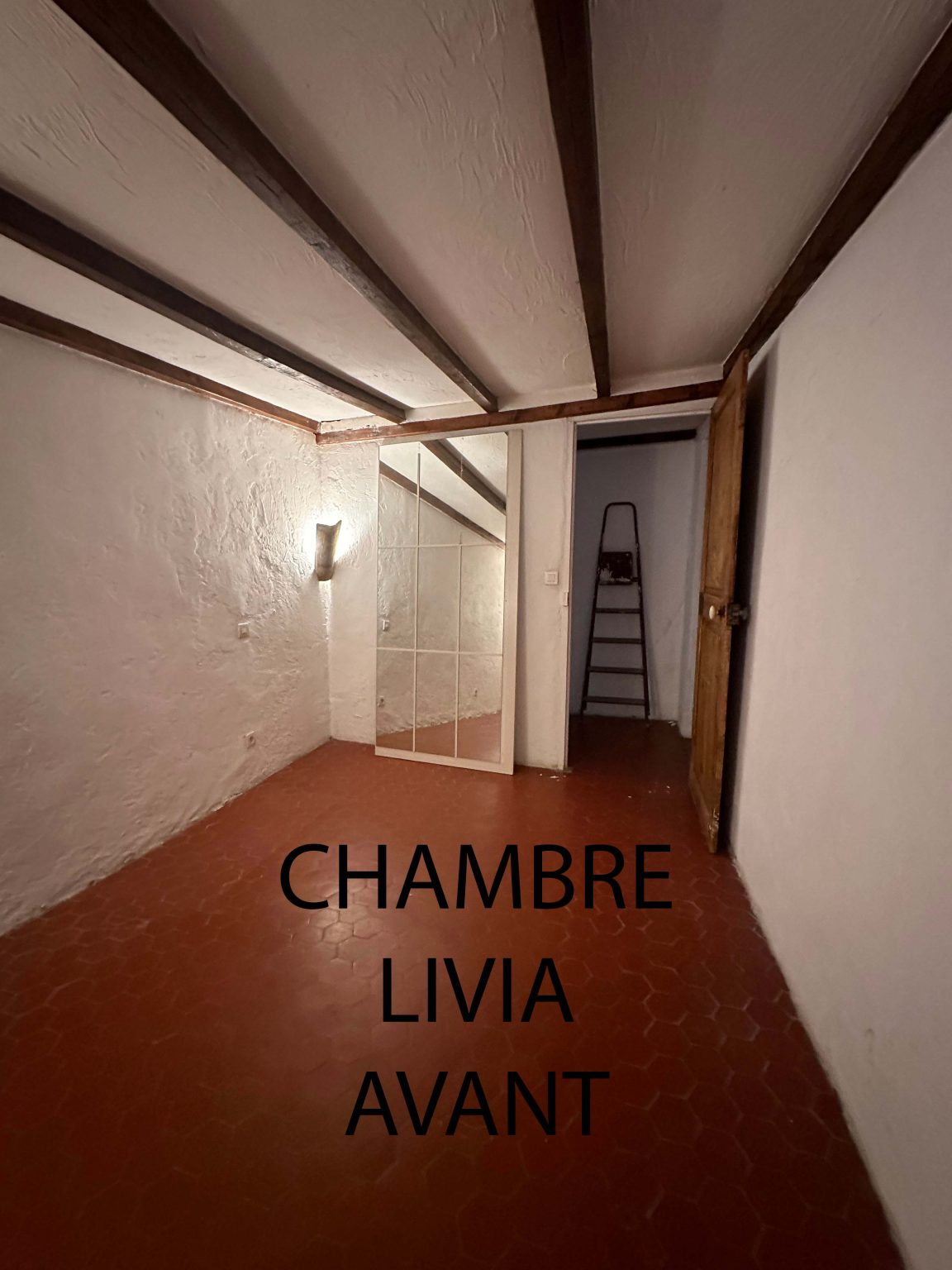 Chambre d'enfant avant travaux – villa Solea à Saint-Paul-de-Vence