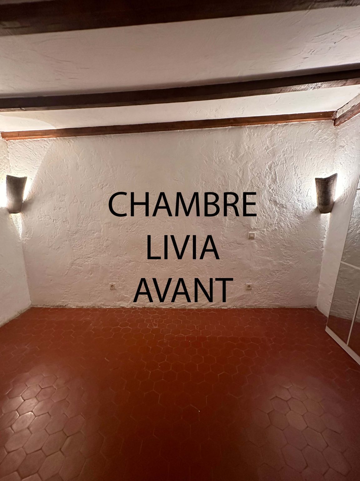 Chambre d'enfant avant travaux – villa Solea à Saint-Paul-de-Vence