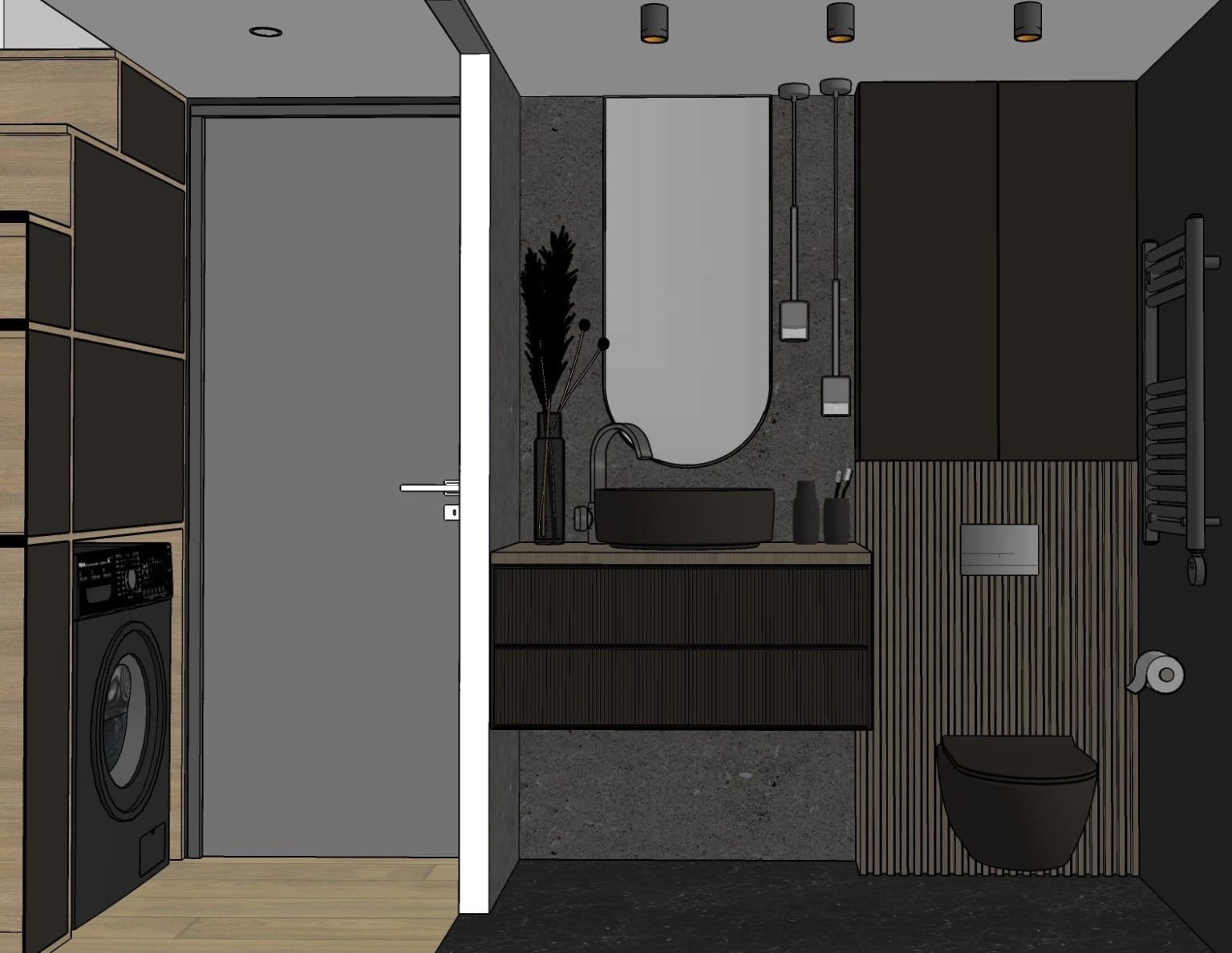 Rendu 3D : salle de bain – studio Graphite