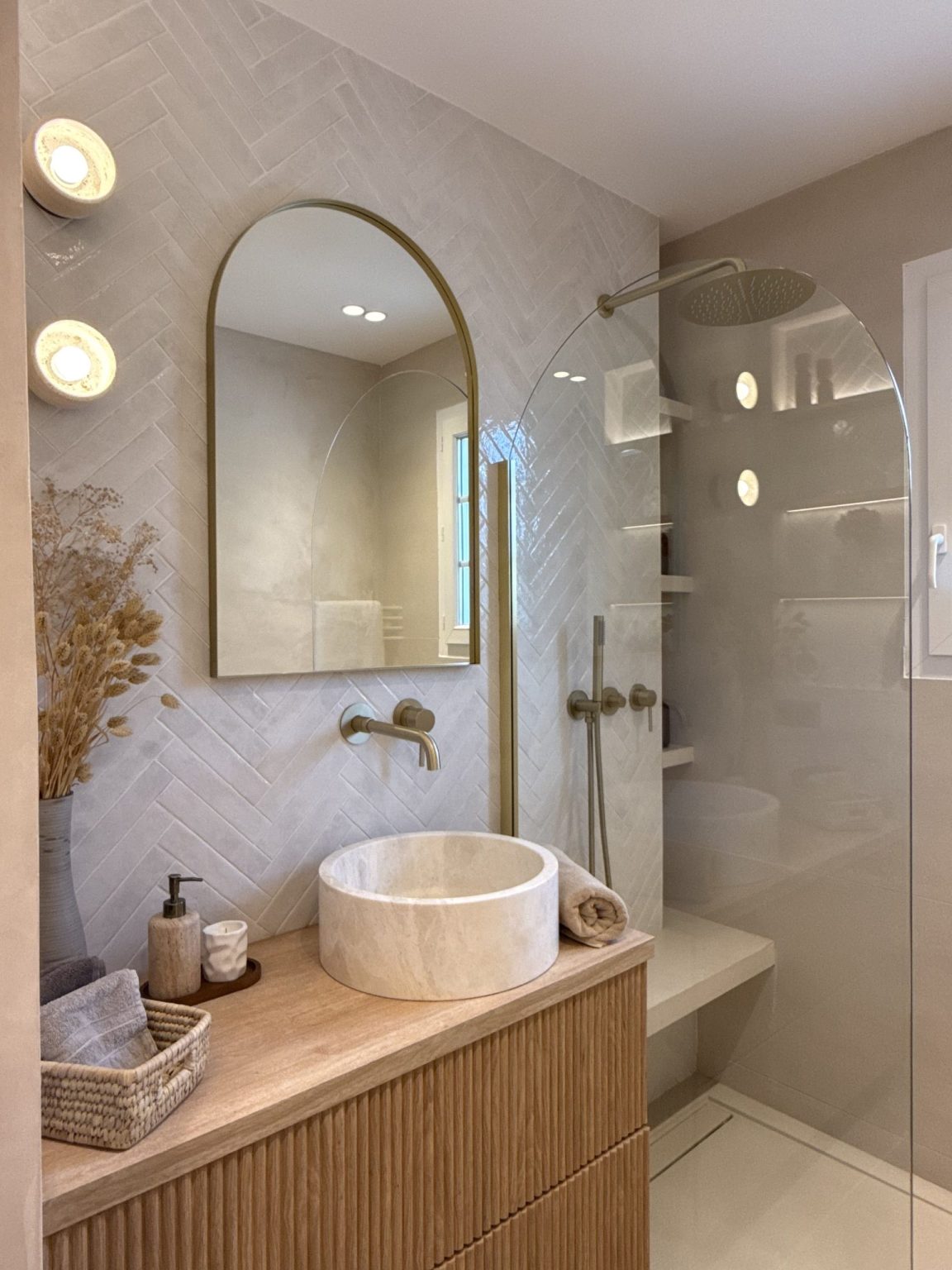 Salle de bain rénovée – suite parentale Lumea à Saint-Paul-de-Vence