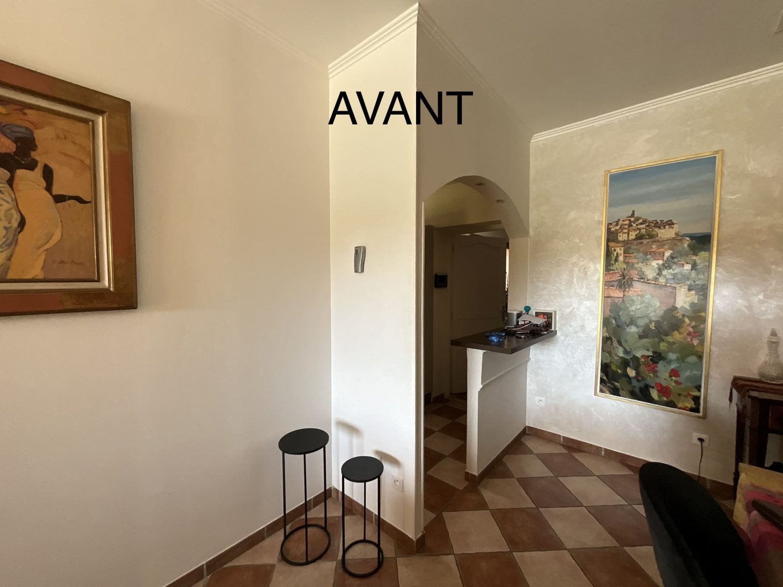 Salon avant travaux – villa Favorita