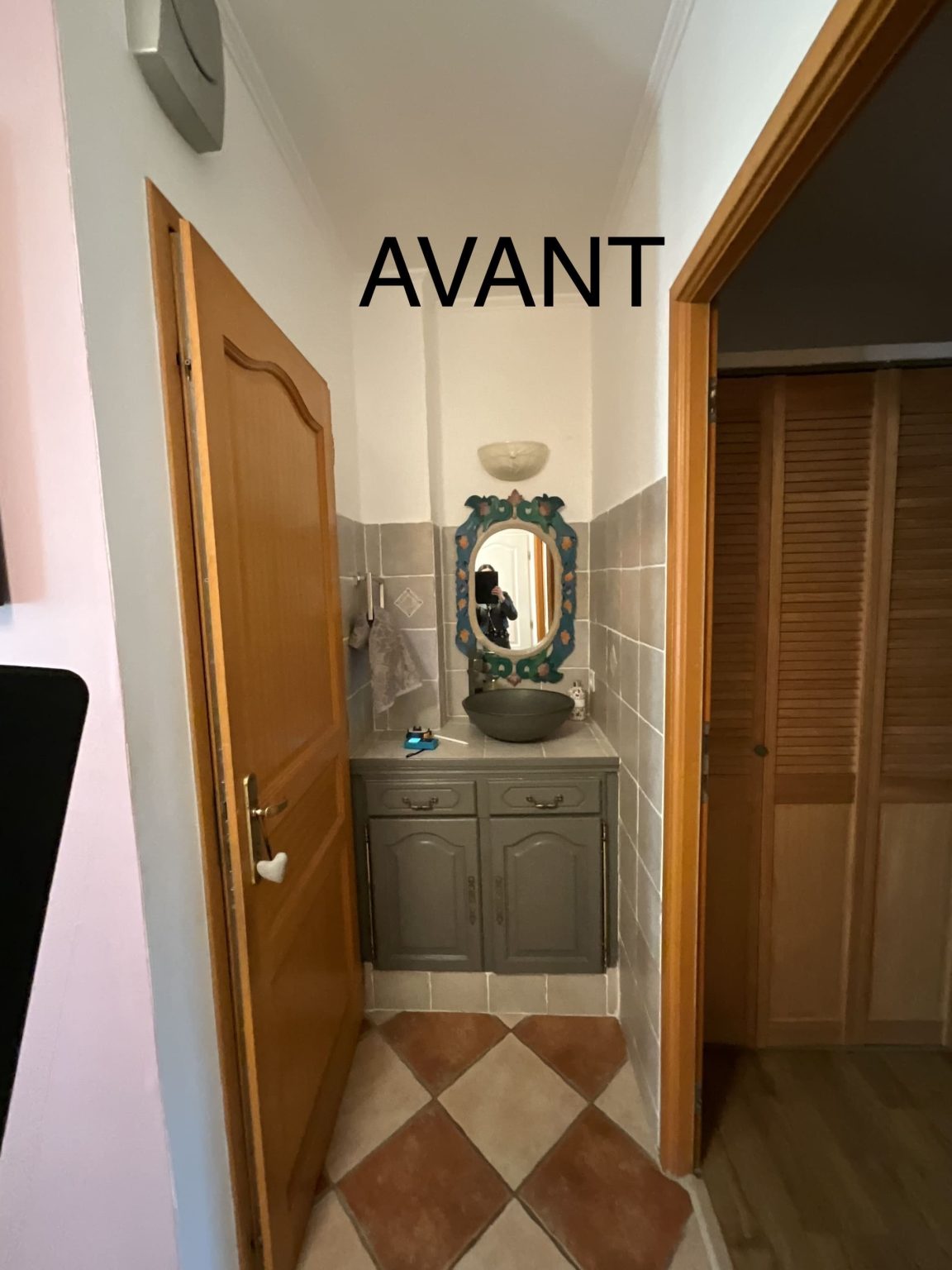 Lave mains avant travaux – villa Favorita