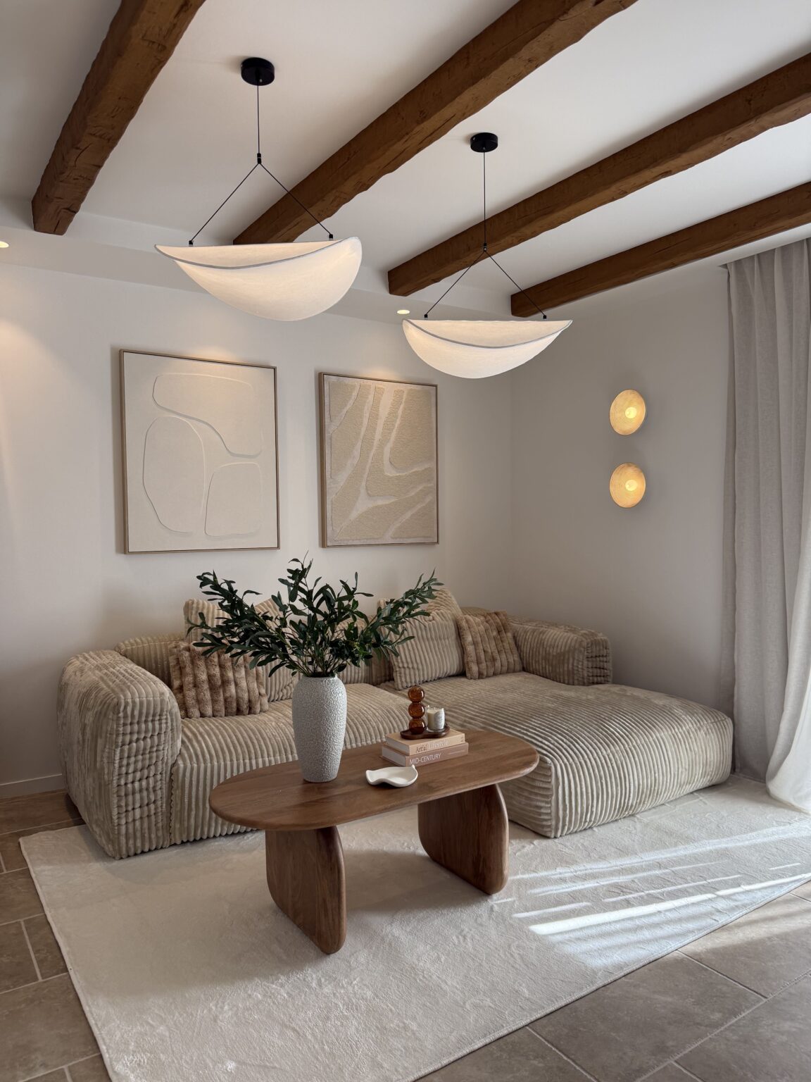 Salon rénové sur mesure – villa Solea à Saint-Paul-de-Vence